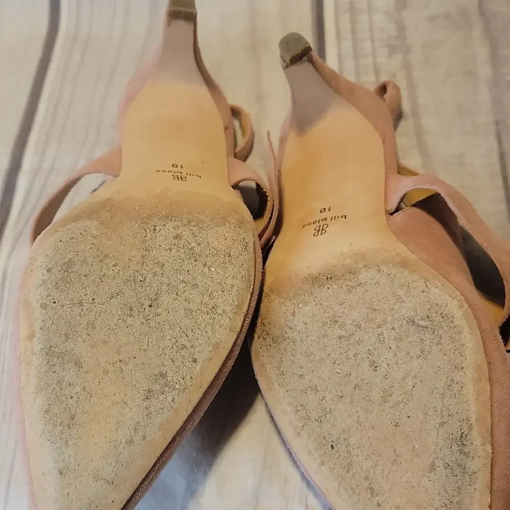 Bill Blass Billie suede bow pumps size 10